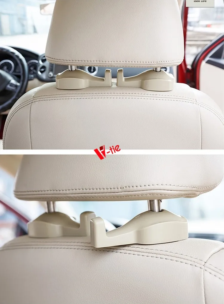 Car Hook Plastic Back Seat Headrest Cloth Car Vehicle Front Back Seat