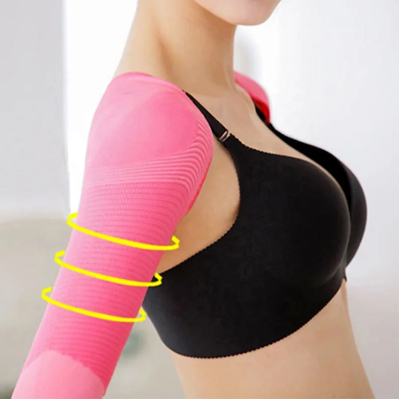 

Back Shoulder Support Posture Corrector Slimmer Short Sleeve Arm Shaper For Women