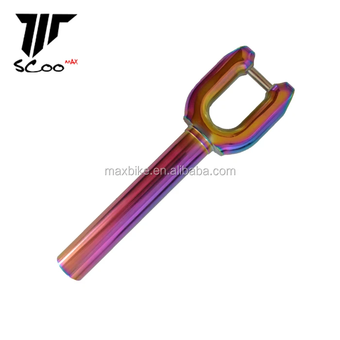 Rainbow Alloy Pro Scooter Parts Scooter Fork For Foot Scooter Fork