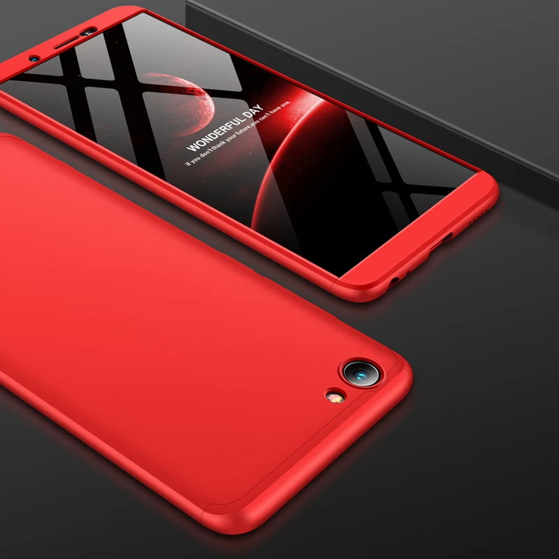 2018 hot sell 360 cover Removable 3in1 Hard PC Shield Back Cover Case for Vivo Y71 phone cases