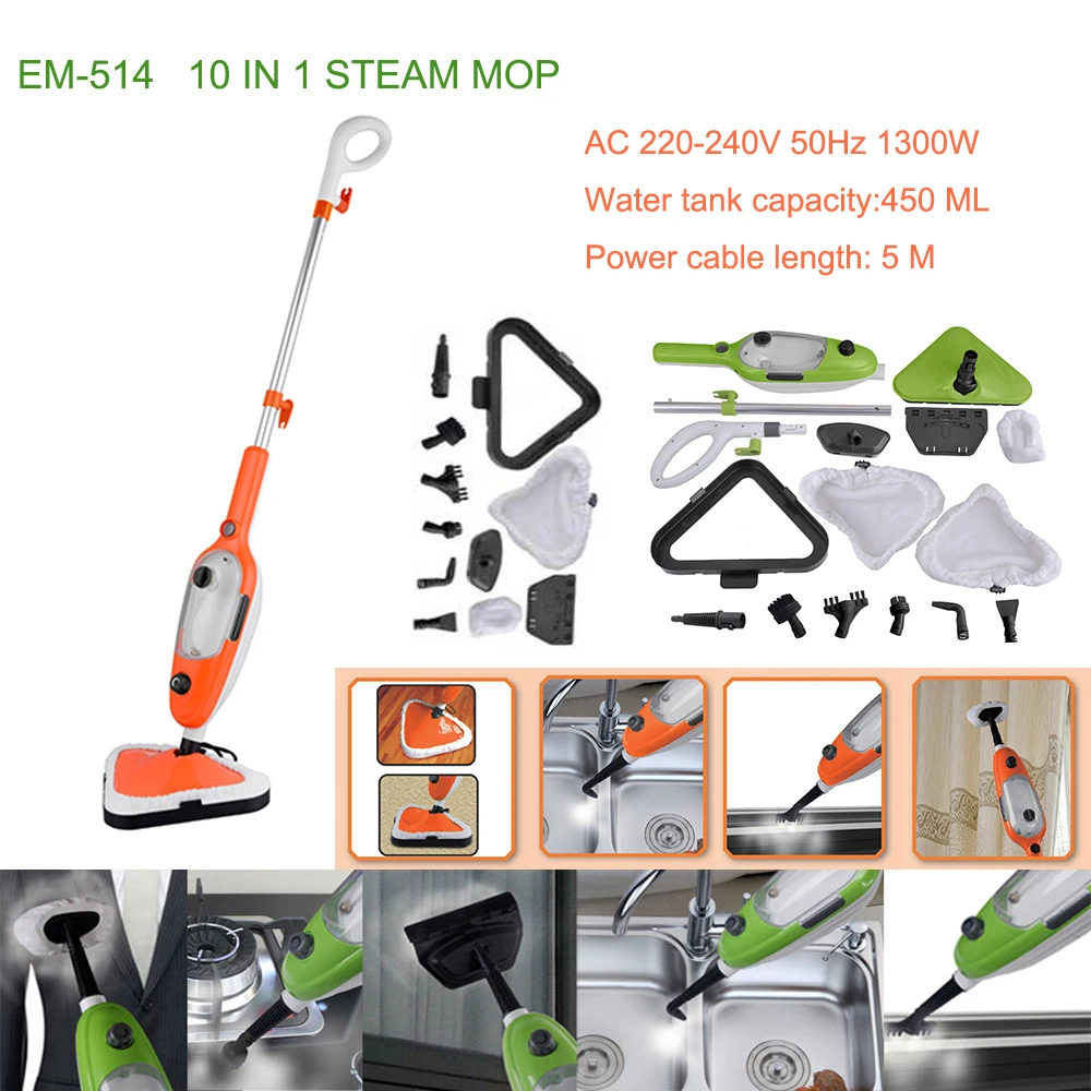 2020 Hot Sell Electric Functional Steam Cleaning Mop/10+1 Steam Cleaner