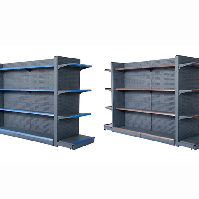 stacking supermarket shelf