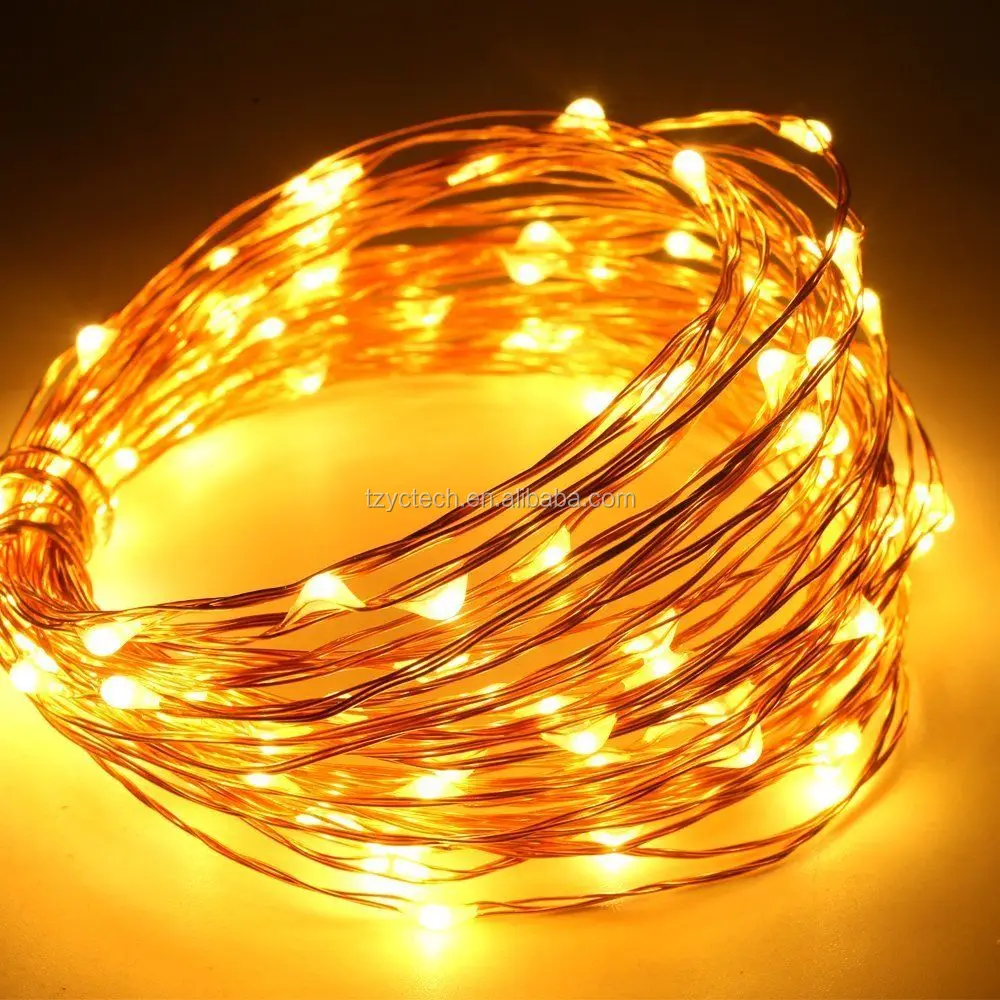 Micro mini led string lights battery powered for clothing