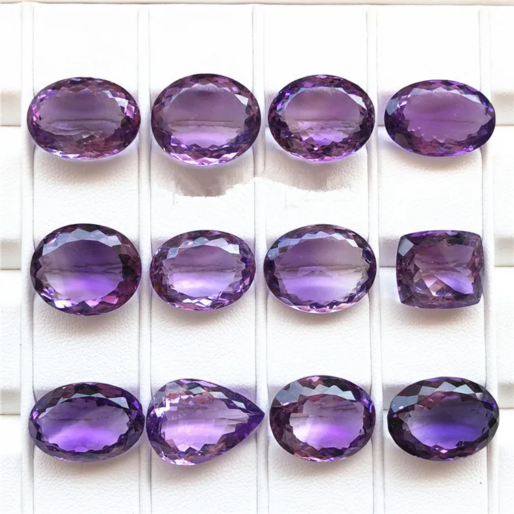 

SGARIT beautiful purple crystal gemstone for DIY jewelry making Brazil natural amethyst loose stone wholesale