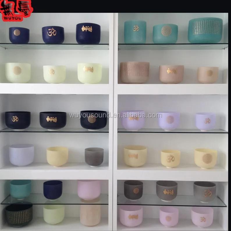 
Gems stone music therapy quartz Crystal singing bowl 