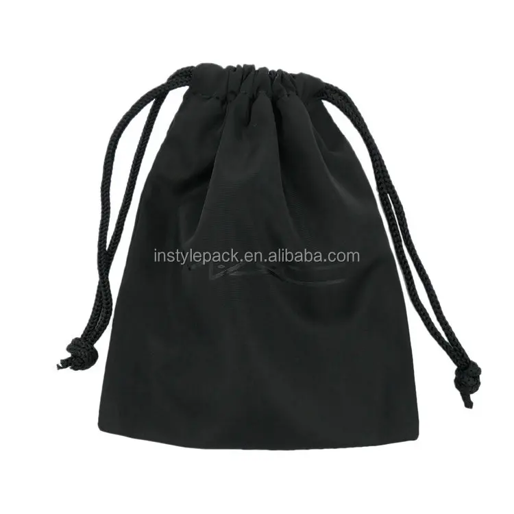 Recyclable Black Nylon Drawstring Gift Bag For Cosmetics Buy