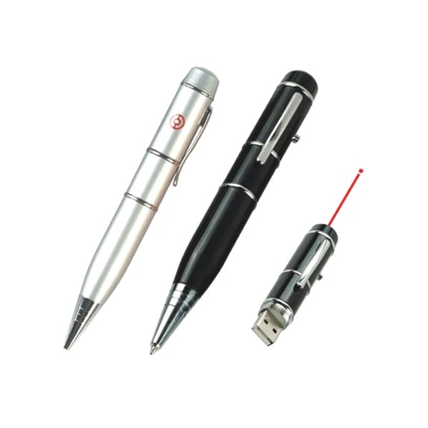 

2 In 1 Laser Pointer Pen Shape Usb Memory Stick 128Gb Metal Usb Pen Drive