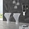 2017 New design bathroom sanitary ware pedestal washbasin