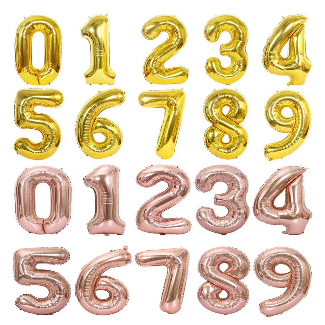 40 inch foil number balloons