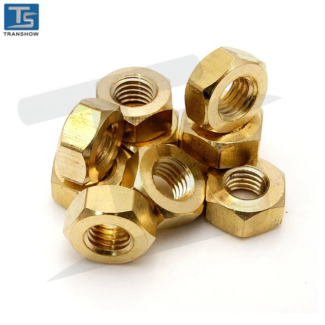 黄铜六角螺母 din934