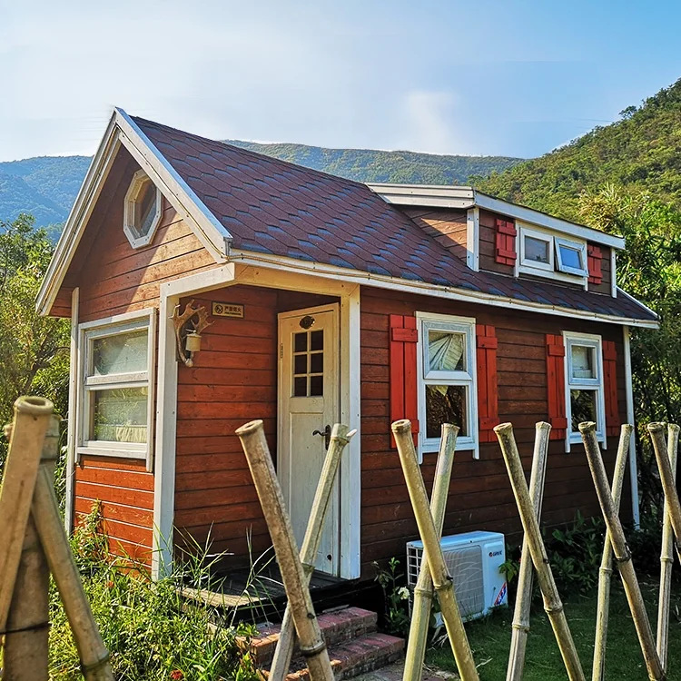 Oem Cheap Canadian Summer Vacation Wooden Mobile Home Cabin Kit