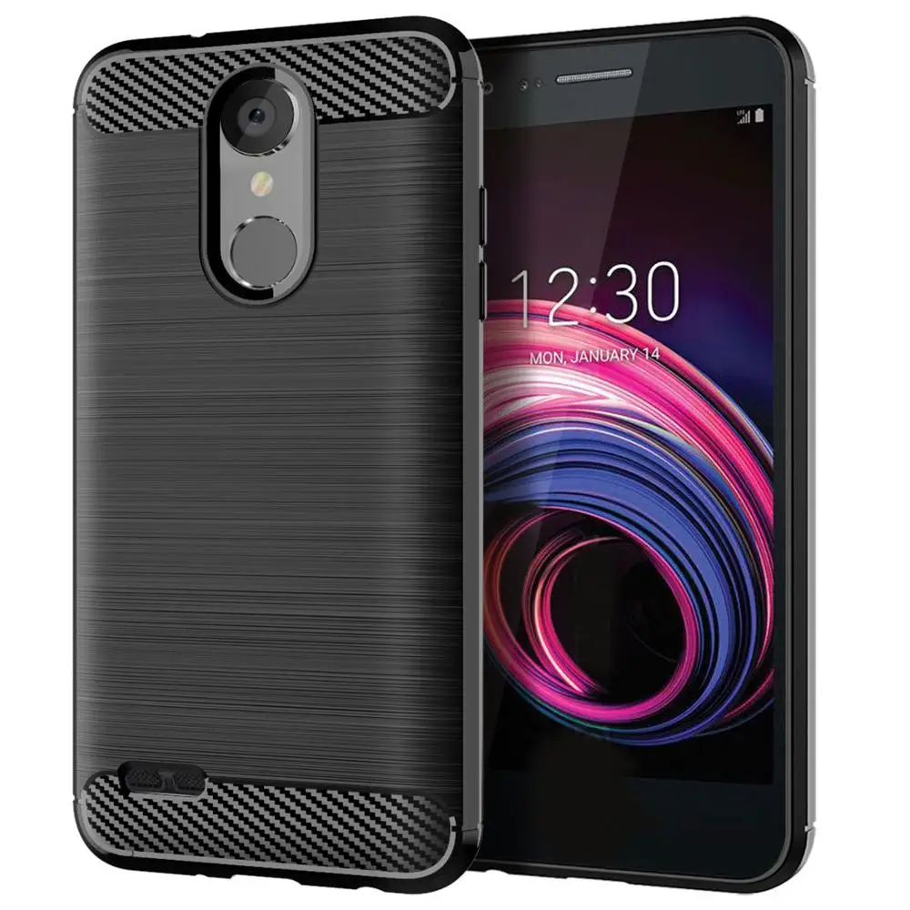 

Carbon Fiber Shockproof Soft TPU Back Cover mobile Phone Case For LG Aristo 3, N/a
