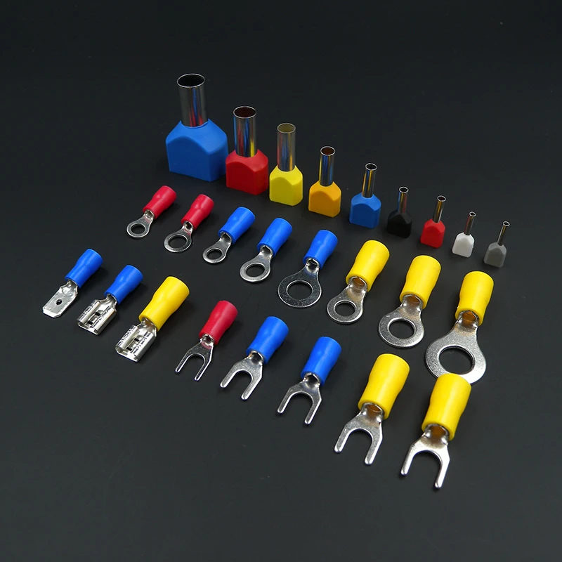 100pcs YELLOW FORK SPADE TERMINAL 12-10GA#6 VINYL INSULATED CRIMP WIRE CONNECTOR