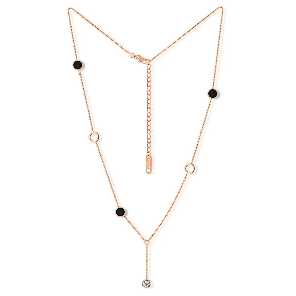 

Rhinestone lariat necklace fancy gifts necklace for girls beauty, Rose gold