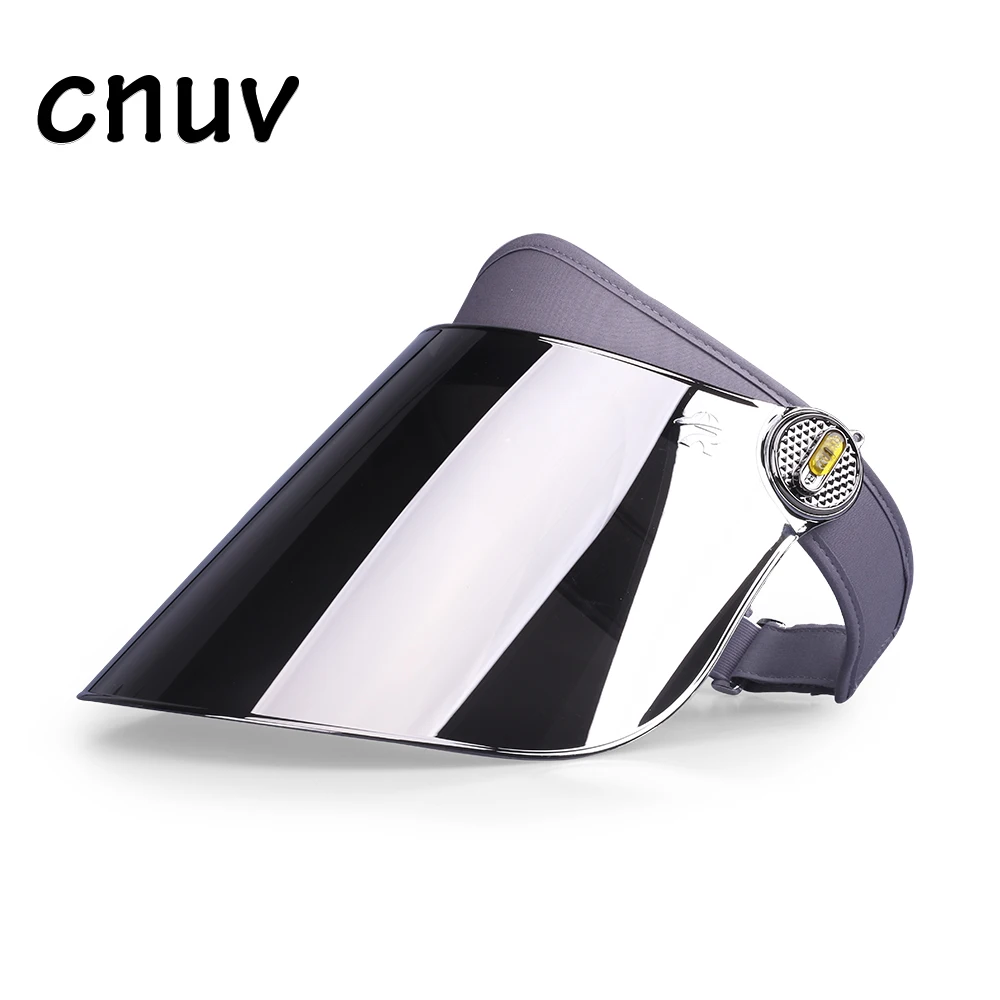 
2020 Customized Summer UV Protection Sunshade Hat Women plastic visor transparent golf sun hat visor 