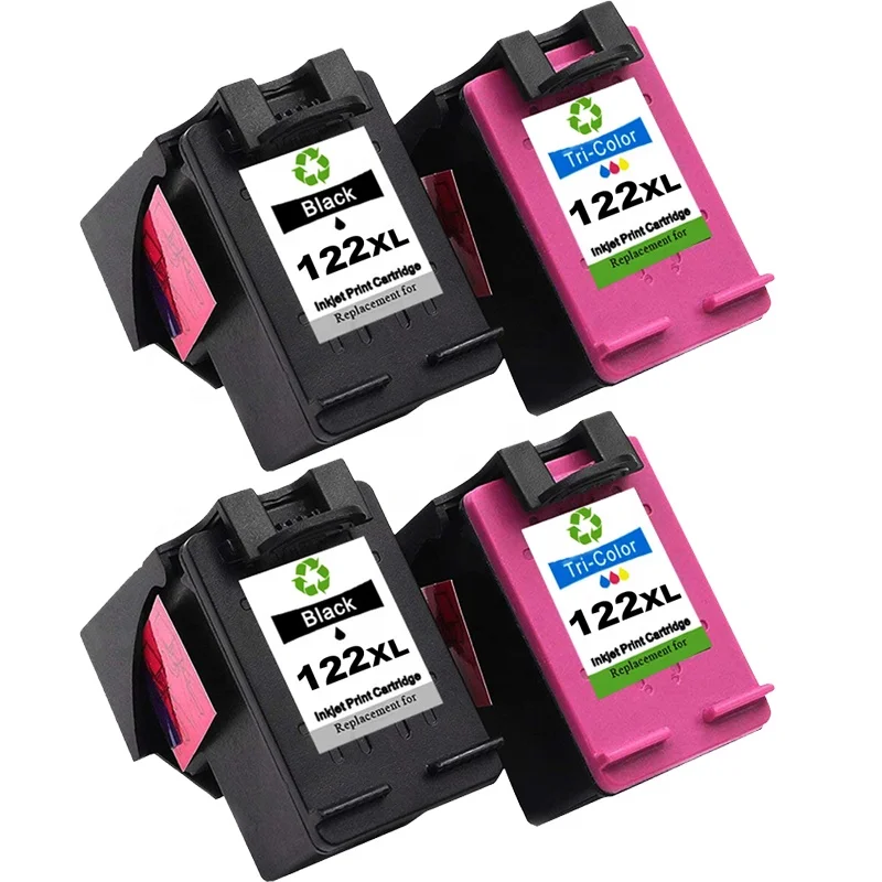 

B-T Remanufactured ink cartridges for HP122XL These product only use for HP Deskjet 1000 1050 2050 2050s 3000 3050A the laser, Black/tri-color