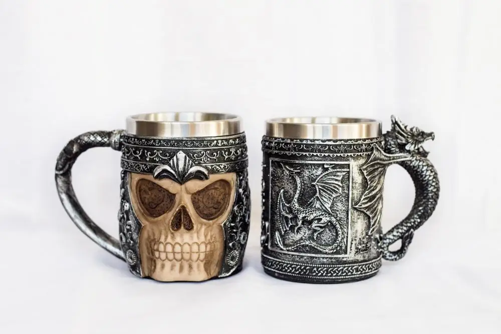 Metal Custom Design 3D Mug , Stainless Steel Coffee Mug For Office/Household