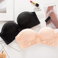 

New Sexy Strapless Bra Lace Push-up Sexy Backless Invisible Bra