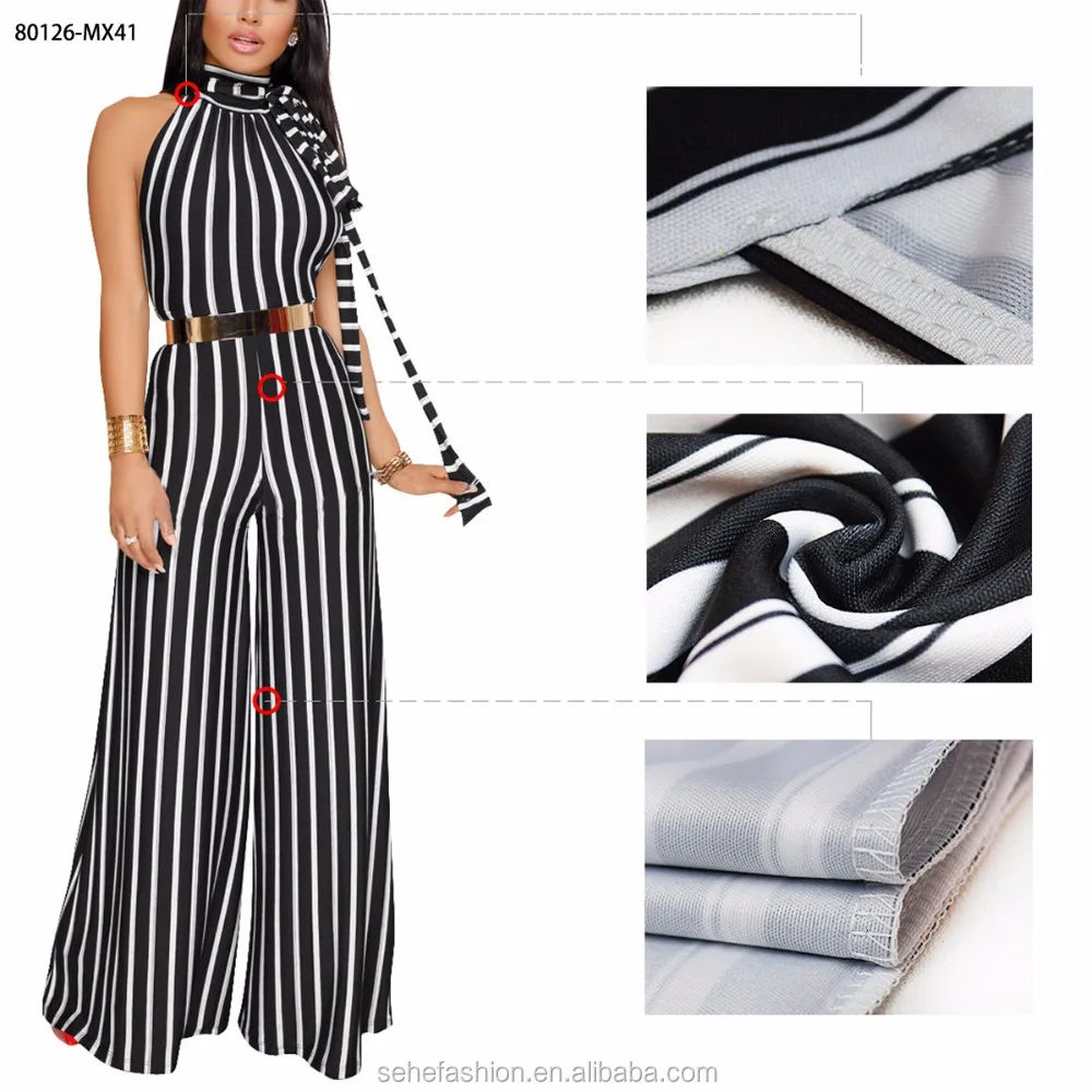 

80126-MX41 Hot sell sleeveless 4colors strip printed casual lovely bandage halter neck women dresses