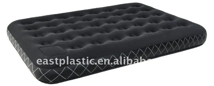 
Inflatable Double Flocked Airbed With Foot Sponge Pump 
