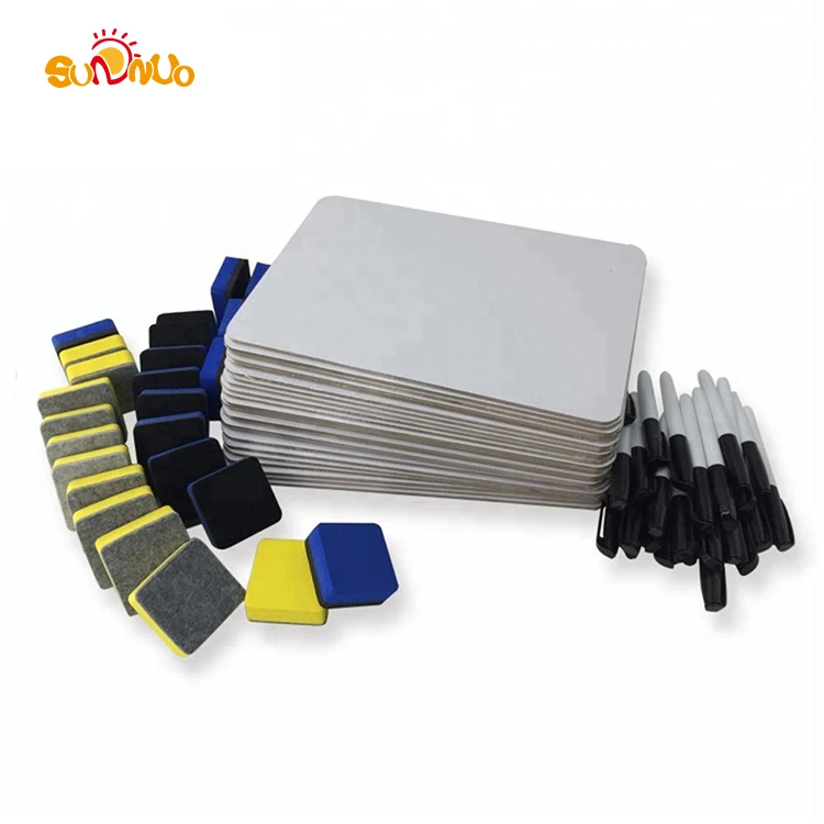 2018 hot selling waterproof white kids Dry Erase lap Board for play tray bonus