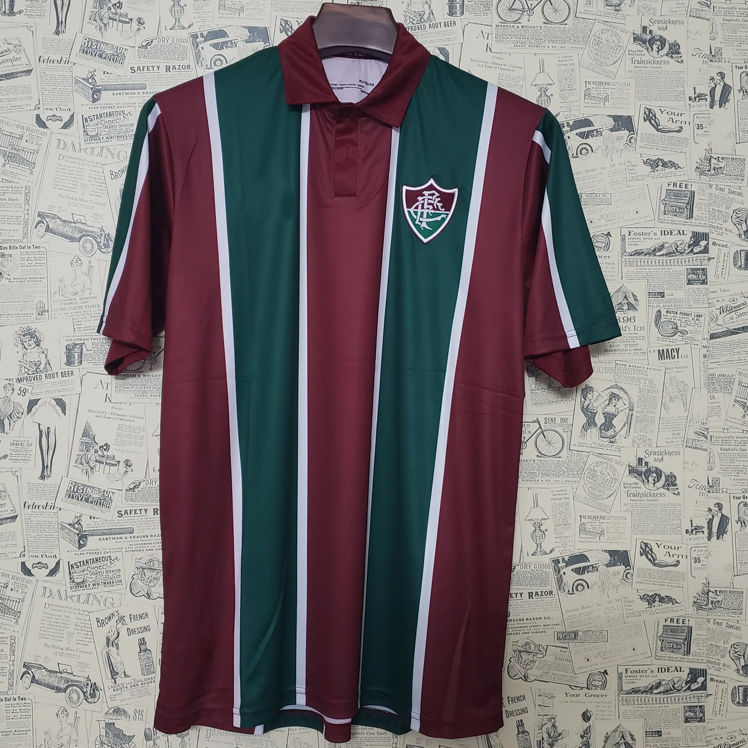 

2019/20 top thai Cheap Print name top thai Men' Soccer Jersey Set Fluminense home shirts