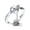 S925 silver fashion prompt goods bright star ring size 6/7/8/9