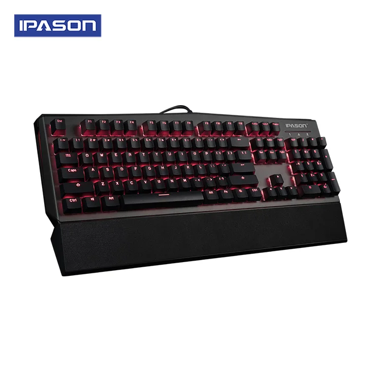 

Ipason K313 Custom Ultrathin Usb Led Wired Rgb Gaming Mechanical Keyboard, Black