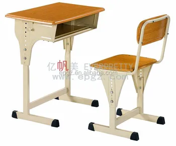 Cheap Primary School Study Table Set Strong Mdf School Desk And