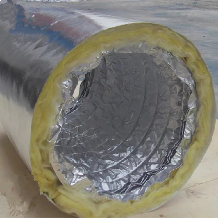 8inch 200mm Hvac System Pipe Fiberglass Insulation In Air Ducts