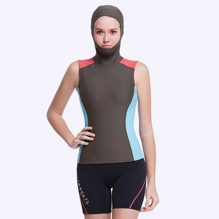 

Custom 3mm 7mm Woman Vest Triatlon Pants Shorts Wetsuit With Hood