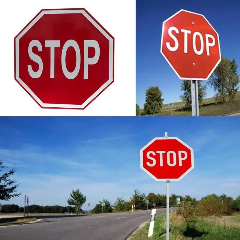 Aluminium Custom Traffic Road Sign Warning Plate with ISO9001 Certificate