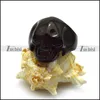 Devil Skull Jewelry Black Plating Skull Ring with Sunken Ear Bones