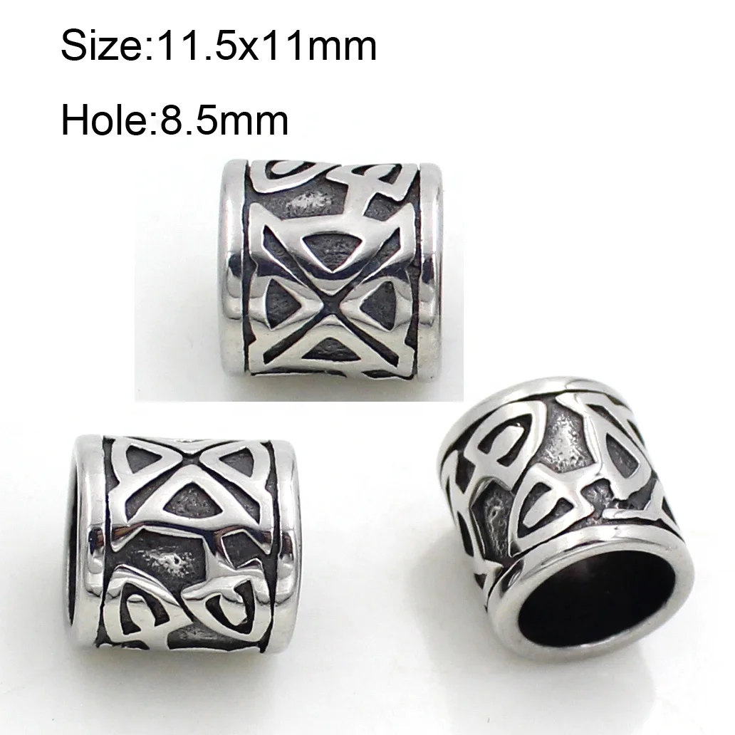 

Fashion stainless steel big hole bead for jewelry making