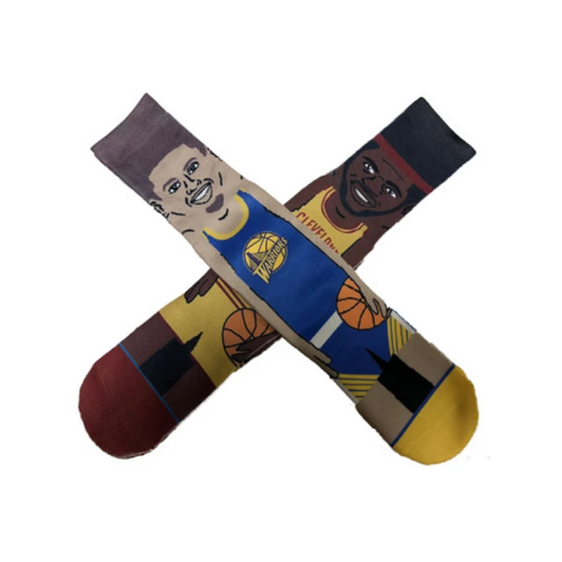 
High quality new fashion sublimation socks 3d digital printing socks 