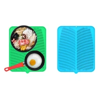

Silicone Kitchen Dish Drying Mat Dish Drying Mat Thick Counter Mat With Deep Grooves Dry Faster Easy Letting The Water Out
