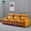 Custom smart cinema vip recliner sofa, home cinema reclining leather sofa set
