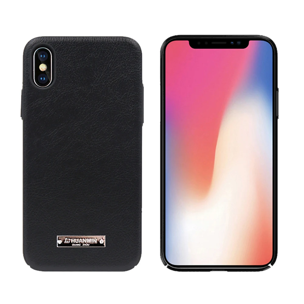 

Customize Logo Full Cover Cell Phone Case For iPhone XS MAX Leather Case