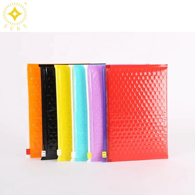 Custom Printed Reclosable Pvc Plastic Bubble Padded Zip Lock Pouch Bags Buy High Quality