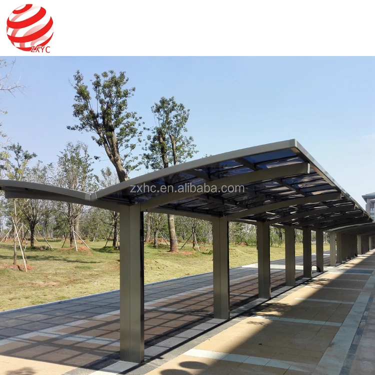 Canvas 2 Car Acrylic Steel H Beam Frame Collapsible Metal Carport