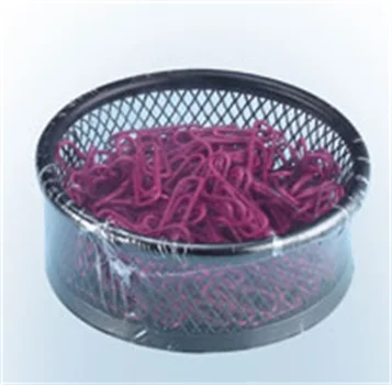 
Office powder coated punched mesh metal wire mesh desktop paper clip holder 