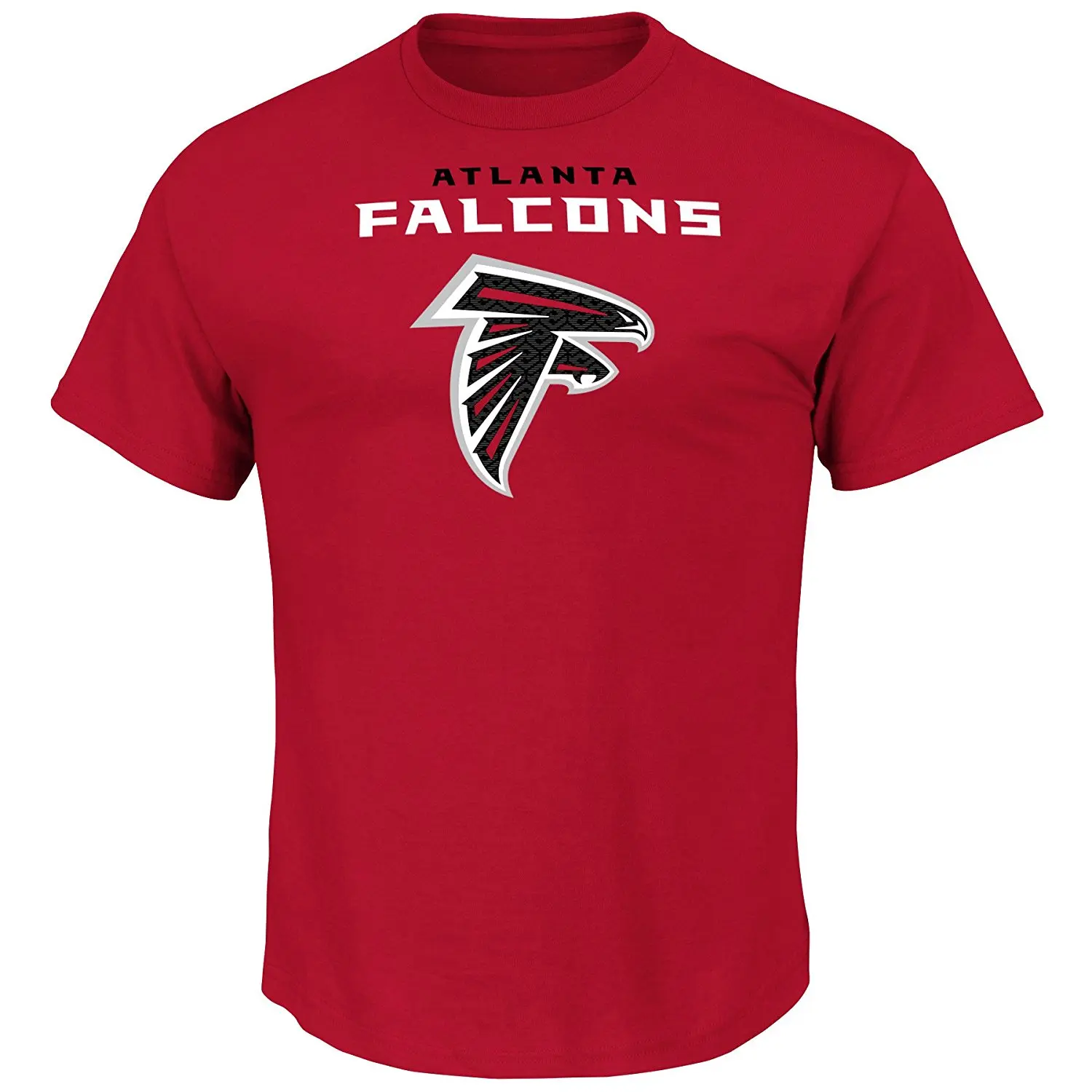 NFL Atlanta Falcons Unisex Team Logo Screen print on Chest, Red, 4X