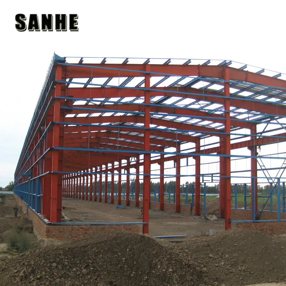 Metal Roof Truss Frame Building Prefabricated Steel Warehouse