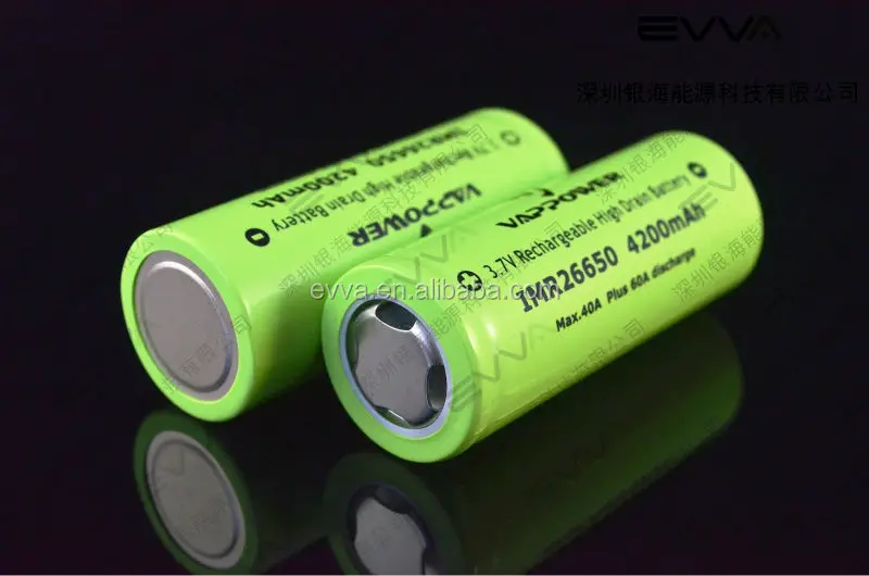 4 VAPPOWER IMR 26650 HIGH DRAIN 40A 60A 4200mAh RECHARGEABLE BATTERY 3.7v NEW!