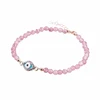 Zenper New Trend Product Bracelets/ Charm Rosy Faceted Stone/Evil Eye Crystal Turkish Jewelry