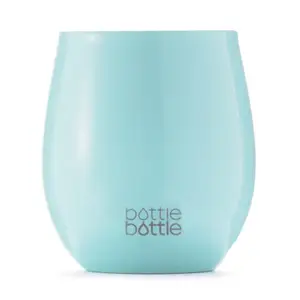 Image of Free Ship Tumbler 8OZ Cotton Candy Blue Stainless Steel Double Wall Insulated Large Coffee Mug/Travel Mug for Hot and Cold Drink
