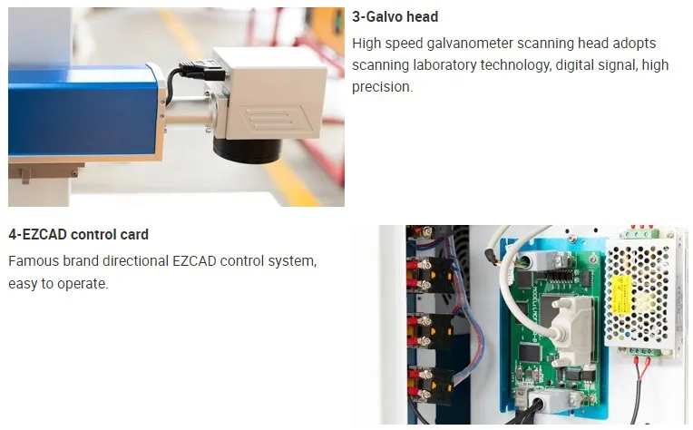 fiber laser marking machines for all materials 20w 30w 50w