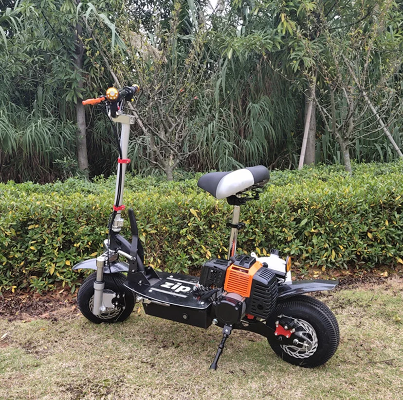 
Good quality high tensile steel 115kgs loaded 2 stroke 49cc foldable gas powered scooter  (60810964559)