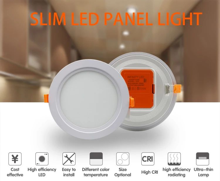 Hot sale embedded built-in driver ceiling led surface panel light 24w