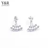 925 Sterling Silver Jewelry Sterling Big Zircon Silver Earring For Women